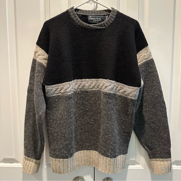 Woodstock Intl by Bernard Vintage Men’s 100% Pure Virgin Shetland Wool XL